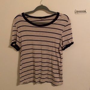 Striped Scoop Neck T
